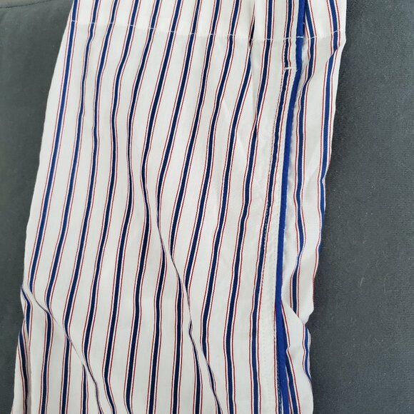 Marina Pajama Set in Cream, Blue & Red Dual Stripe [M] - Picture 8 of 8